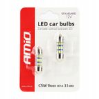 Żarówki LED STANDARD 3014 9SMD Festoon C5W C10W C3W 31mm White 12V - AMIO AMI01089 — zdjęcie 3
