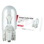 Żarówki halogenowe W5W T10 5W W2.1x9.5d 24V 10 szt. (E8) - AMIO AMI01002