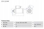 Rozrusznik audi q7 3.0 tdi 10- - BOSCH 0 986 024 050 — zdjęcie 2