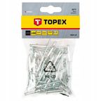 Nity aluminiowe 4.0 x 8 mm, 50 szt. - TOPEX TPX43E401