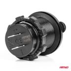 Wodoodporna ładowarka z gniazdami 2x USB 12V 24V MOD-04 - AMIO AMI02854 — zdjęcie 2