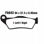 Klocki hamulcowe. moto. - EBC Brakes FA643V