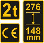 Podnośnik hydrauliczny słupkowy 2T - VOREL YAT80012 — zdjęcie 3