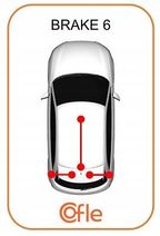 Linka hamulca lewa/prawa citroen c8 07- tarcze - COFLE 12.0744 — zdjęcie 3