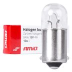Żarówki halogenowe T4W 12V 4W BA9S 10szt. - AMIO AMI03370