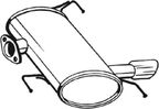 Tłumik układu wydechowego tył - BOSAL BOS247-009