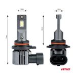 Żarówki samochodowe LED seria X4 Aviator HIR2 9012 6500K Canbus - AMIO 03768 — zdjęcie 3