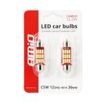 Żarówki LED CANBUS 4014 12SMD Festoon C5W C10W C3W 36mm White 12V 24V - AMIO AMI01289 — zdjęcie 3