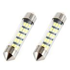 Żarówki LED STANDARD 3014 15SMD Festoon C5W C10W C3W 39mm White 12V - AMIO AMI01091 — zdjęcie 2