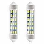 Żarówki LED STANDARD 3014 18SMD Festoon C5W C10W C3W 41mm White 12V - AMIO AMI01092 — zdjęcie 4