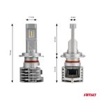Żarówki samochodowe LED seria X1 H7 6500K Canbus - AMIO AMI02966 — zdjęcie 3
