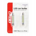 Żarówki LED STANDARD 3014 18SMD Festoon C5W C10W C3W 41mm White 12V - AMIO AMI01092 — zdjęcie 3