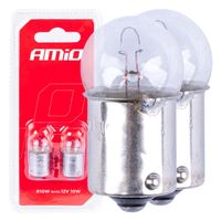 Żarówki halogenowe R10W BA15s 12V 2szt. blister - AMIO AMI03350