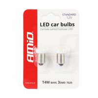 Żarówki LED STANDARD T4W BA9s 3xSMD 7020 12V - AMIO AMI01097 — zdjęcie 5
