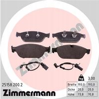 Klocki hamulcowe - ZIMMERMANN 25158.200.2 — zdjęcie 2