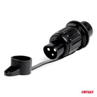 Wtyczka elektryczna 3 PIN złącze 3 pinowe - AMIO AMI03213 — zdjęcie 2