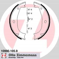Szczęki hamulcowe - ZIMMERMANN 10990.105.9 — zdjęcie 2