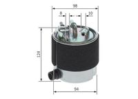 Filtr przewodu paliwowego - BOSCH F 026 402 125 — zdjęcie 2