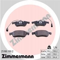 Klocki hamulcowe - ZIMMERMANN 25180.190.2 — zdjęcie 2