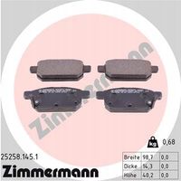 Klocki hamulcowe - ZIMMERMANN 25258.145.1 — zdjęcie 2
