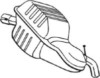 Tłumik układu wydechowego tył - BOSAL BOS235-151