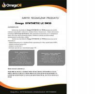 Olej omega 5w-30 5l synthetic lc - OMEGA OIL OLEOMELC5L — zdjęcie 2