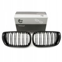 Grill bmw podwójna listwa, czarny połysk, bmw 3 e46 facelift - SKV 66SKV081
