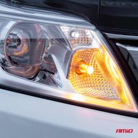 Żarówki LED CANBUS BAU15S PY21W Pomarańczowa Amber 12V 24V - AMIO AMI02580 — zdjęcie 2