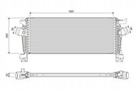 Intercooler opel vauxhall astra j - VALEO 818396