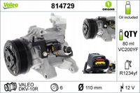 Sprężarka klimatyzacji - VALEO 814729 — zdjęcie 2
