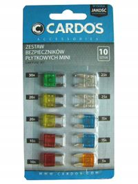 Zestaw bezpiecznikow plaski mini 30-100a - K2 MELLE AA301M — zdjęcie 2