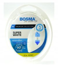Super white 12v 55w px26d h7 twin box - BOSMA LED3691