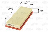 Filtr powietrza - VALEO 585252 — zdjęcie 2