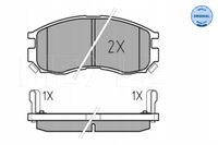 Klocki hamulcowe. mitsubishi p. colt/eclipse/galant… - MEYLE 025 216 4716/W
