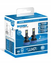Led h7 12v up to led 6000k 50000lm - BOSMA LED7640 — zdjęcie 2