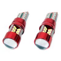 Żarówki LED CANBUS 27SMD 3014 T10e W5W White 12V 24V - AMIO AMI01446 — zdjęcie 4