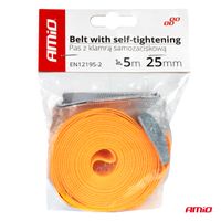 Pas transportowy z klamrą samozaciskową 5m x 25mm - AMIO AMI03292 — zdjęcie 5