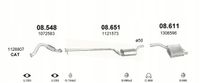 Tłumik ford focus 1.8 -04 hatch tyłny - POLMOSTROW 08.611AL