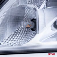 Żarówki LED CANBUS BAU15S PY21W Pomarańczowa Amber 12V 24V - AMIO AMI02580 — zdjęcie 4