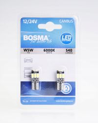 Led 12/24v 9xled smd5730 t10 biala 6000k - BOSMA LED7350 — zdjęcie 2