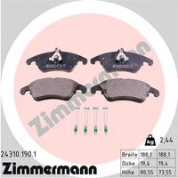 Klocki hamulcowe - ZIMMERMANN 24310.190.1 — zdjęcie 2