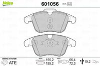 Klocki hamulcowe - VALEO 601056 — zdjęcie 2