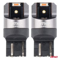 Żarówki LED FULL CANBUS PRO W21/5W 2x1860 SMD czerwone 12V 24V - AMIO AMI03602 — zdjęcie 2
