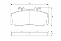 Klocki hamulcowe. db p. 609-811d - BOSCH 0 986 468 350 — zdjęcie 5