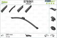 Pioro wycier tył 280 hr28 hydroconnect - VALEO 578561 — zdjęcie 2