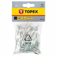 Nity aluminiowe 4.8 x 14.5 mm, 50 szt. - TOPEX TPX43E504
