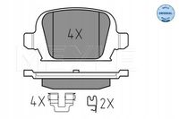 Klocki hamulcowe. opel t. corsa c - MEYLE 025 232 8414
