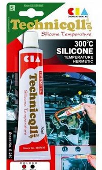 Silikon wysokotemperatur. czerwony 70ml - TECHNICQLL TCHS-280