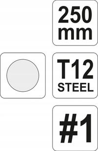 Pilnik do Metalu Okrągły 250MM 1 Szt. - YATO YATYT-6227 — zdjęcie 2