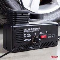 Kompresor samochodowy pompka 12V 230V AC - AMIO AMI02188 — zdjęcie 5